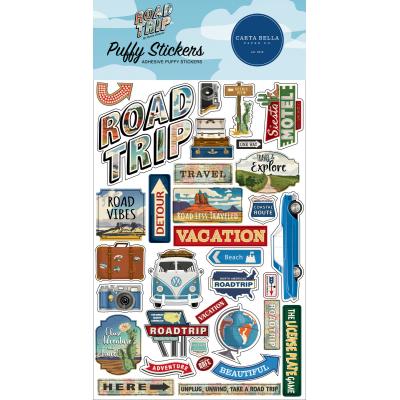 Carta Bella Road Trip Sticker - Puffy Stickers